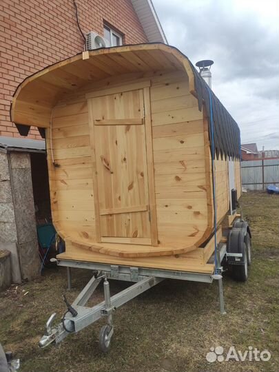 Баня бочка квадро