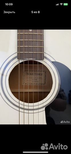 Акустическая гитара Martinez FAW-702 WH