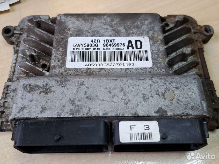 Блок управления двигателем Chevrolet aveo 1,2 84 л