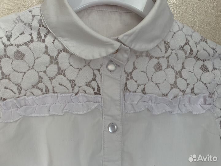 Блузка (рубашка) школьная для девочки