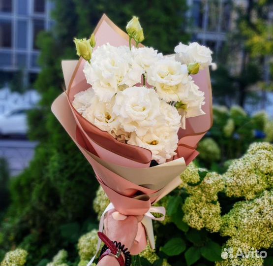 Букет с лизиантусом(Крым)