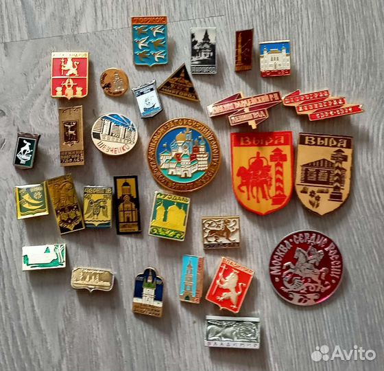 Значки времён СССР, в т.ч. зарубежные