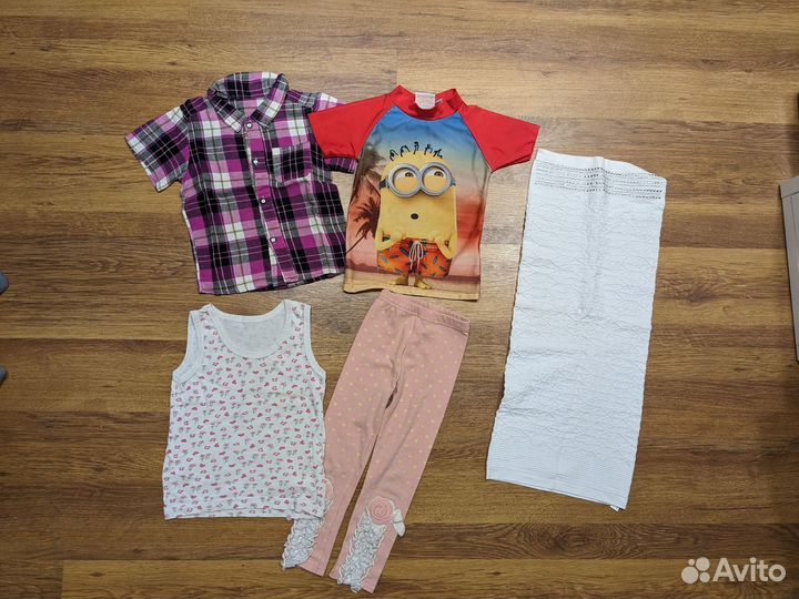 Пакетом вещи на девочку 98-104