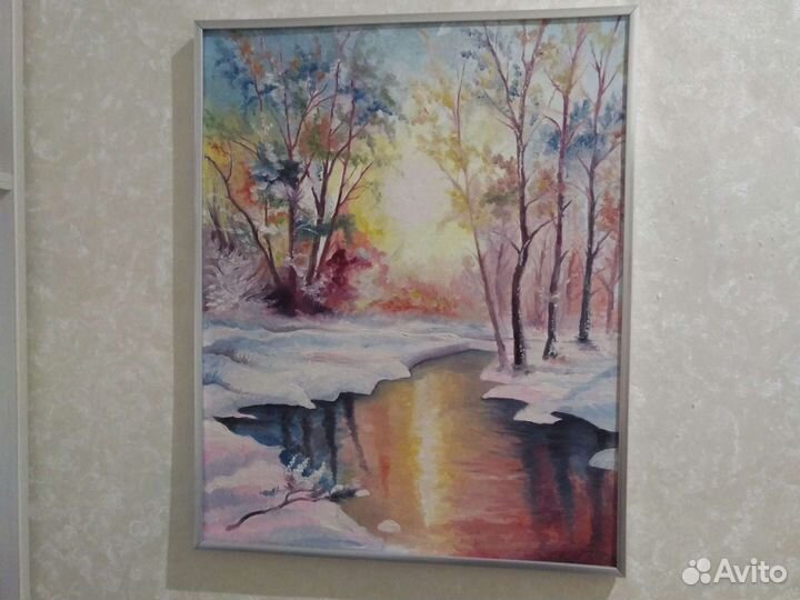 Картина маслом на холсте пейзаж