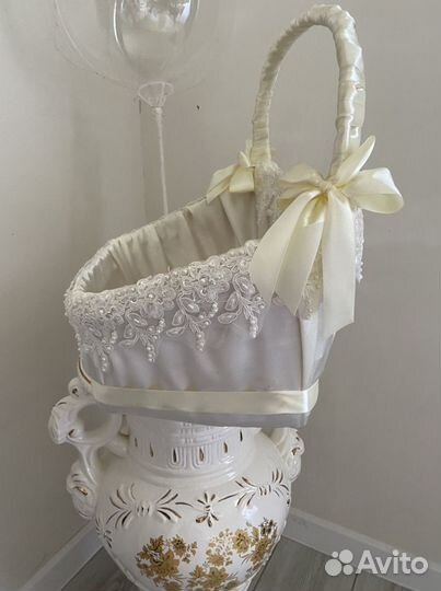 Корзина для крестин, свадеб большая