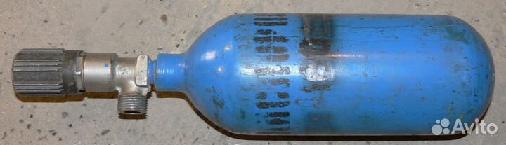 Баллон от противогаза КИП-7 оригинальный, 1 литр