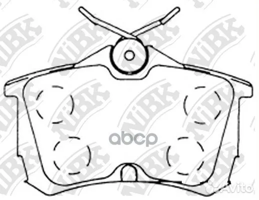 Колодки тормозные дисковые зад BD-3425;SX-1