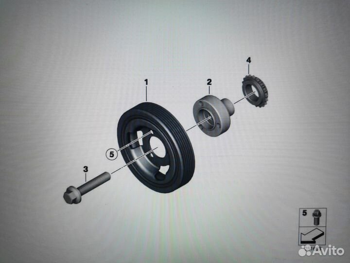 Звёздочка коленвала BMW, Mini N13