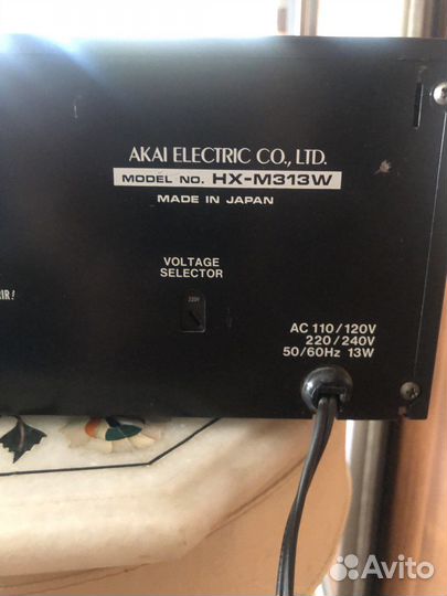 Дека кассетная akai HX-M313W