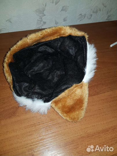 Шапка новогодняя детская лиса