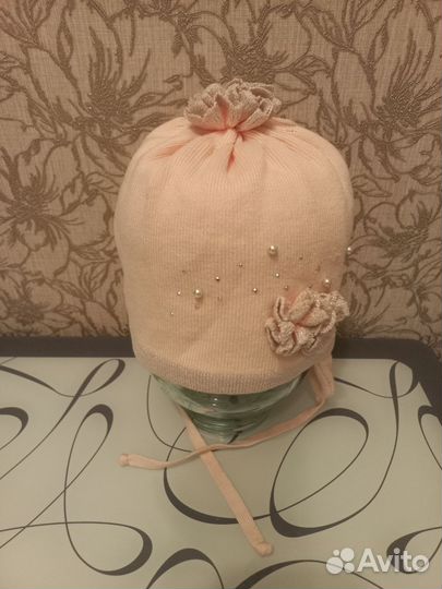 Шапка для девочки 2-4г.демисезонная