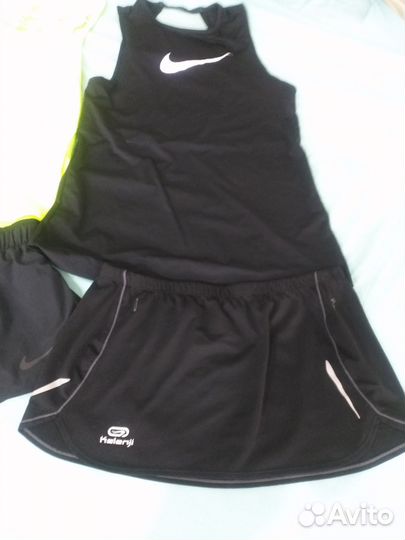 Nike, топ, шорты, юбка