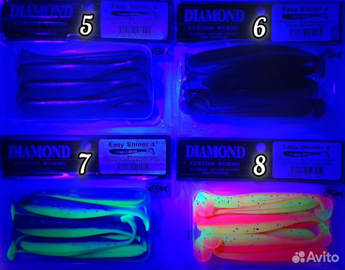 Keitech Diamond Easy Shiner 4 дюйма