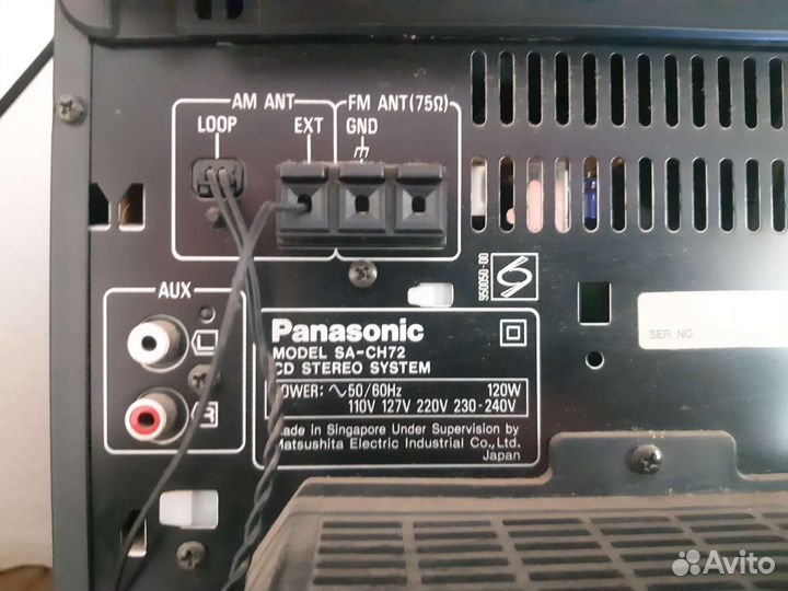 Музыкальный центр panasonic sa ch72
