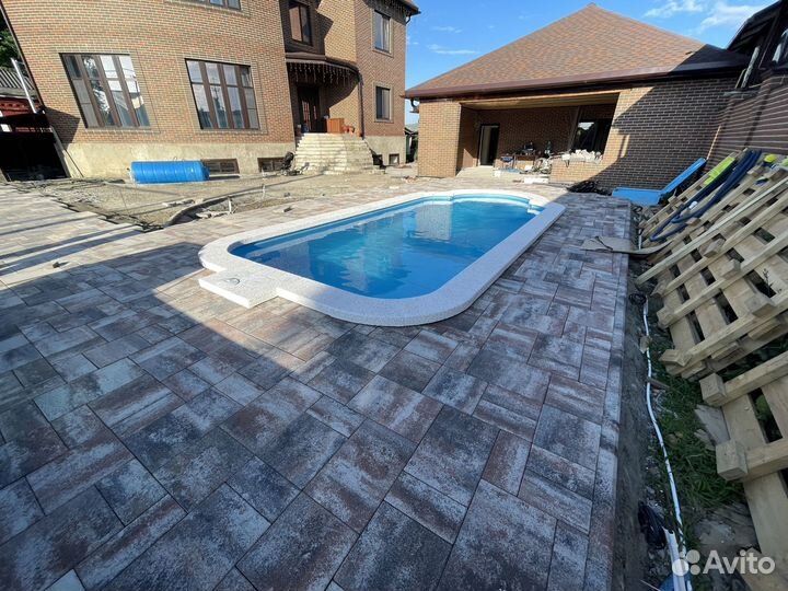 Тротуарная плитка и доставка от 100м2