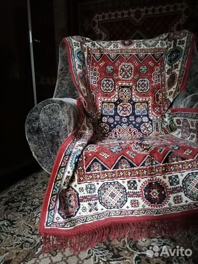 Комплект Покрывало на диван и 2 кресла