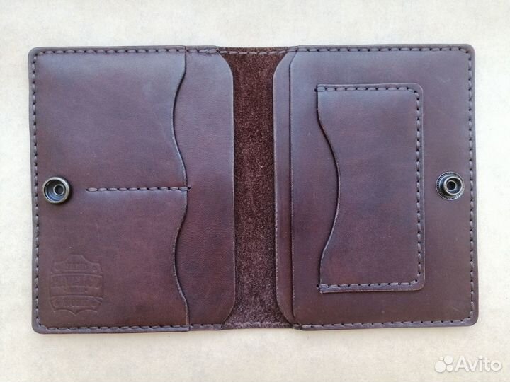 Портмоне под автодокументы из натуральной кожи