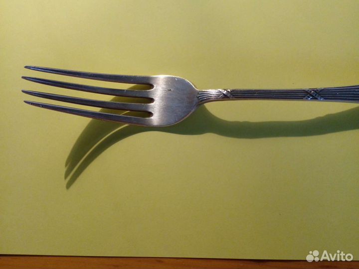 Серебряная вилка 19 век. мастер Маршак