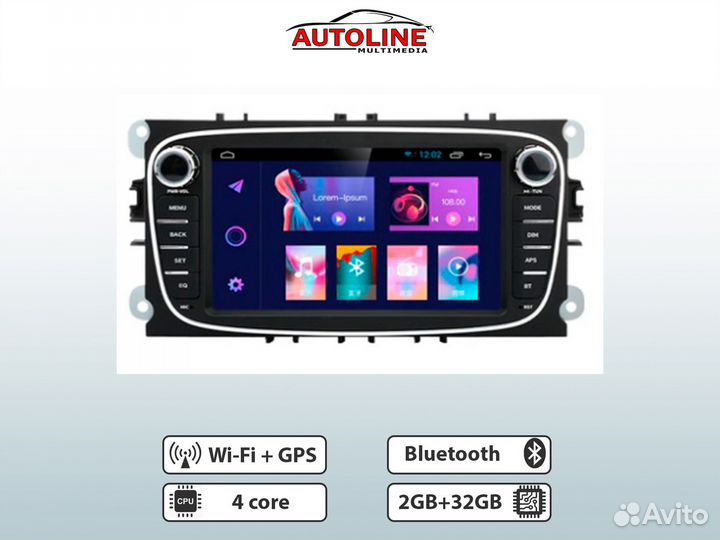 Магнитола Ford Mondeo Focus Galaxy 2/32 T3