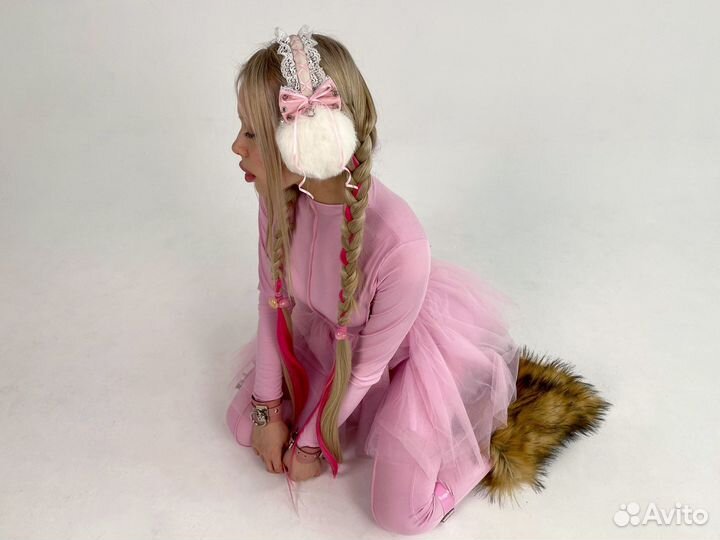 Меховые наушники натуральный мех