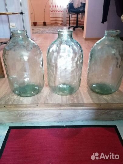 Бутыль 10л стекло