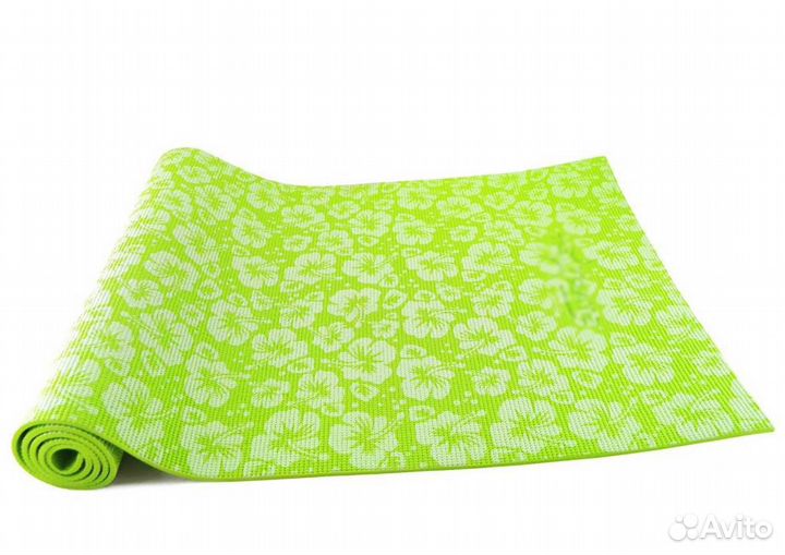 Коврик для йоги с рисунком FX-113-5 цв. Зеленый