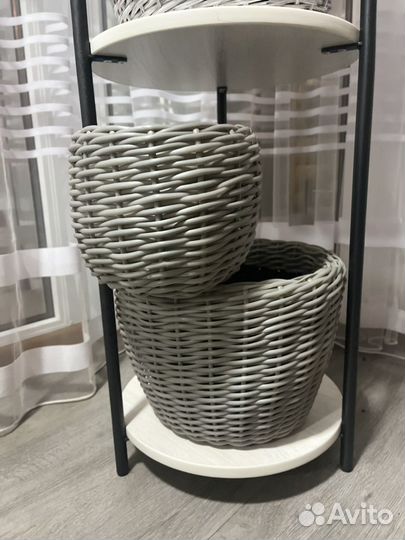 Кашпо из ротанга