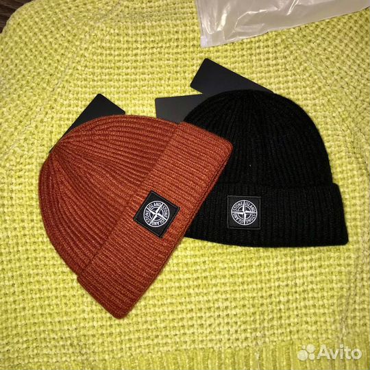 Шапка stone island зимние
