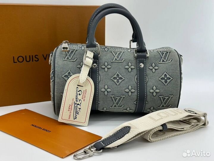 Сумка дорожная Louis Vuitton джинсовая