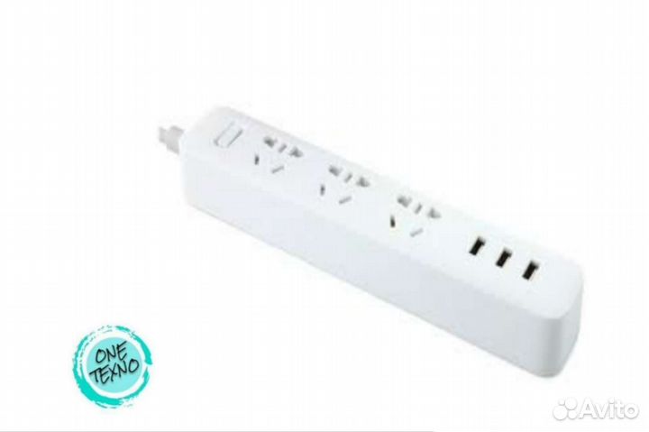Удлинитель Xiaomi Mi Power Strip 3, 1.8 м