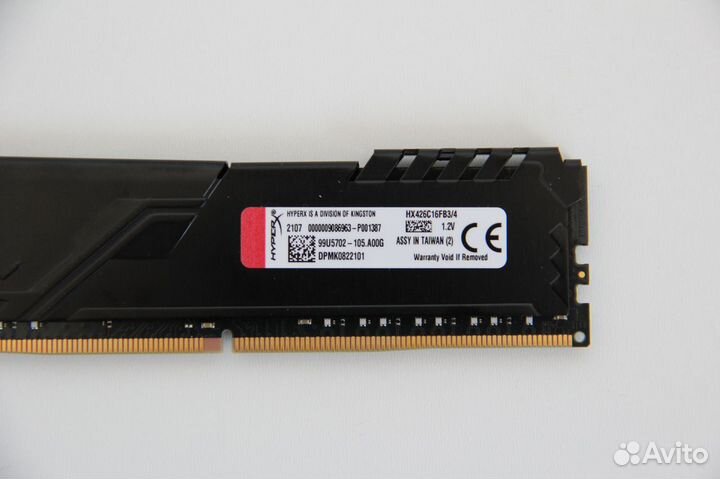 Оперативная память DDR4 Kingston Hyper X Fury 4 гб