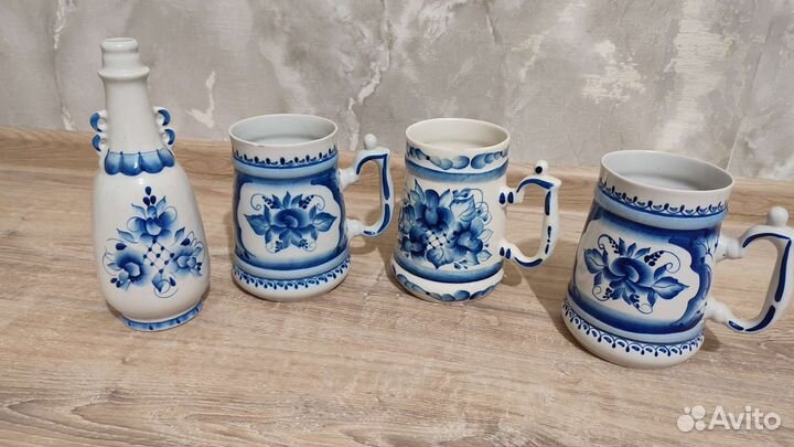 Кружка керамика гжель СССР