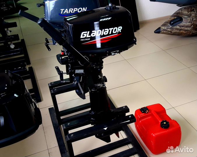 Лодочный мотор gladiator G5FHS + масло в подарок