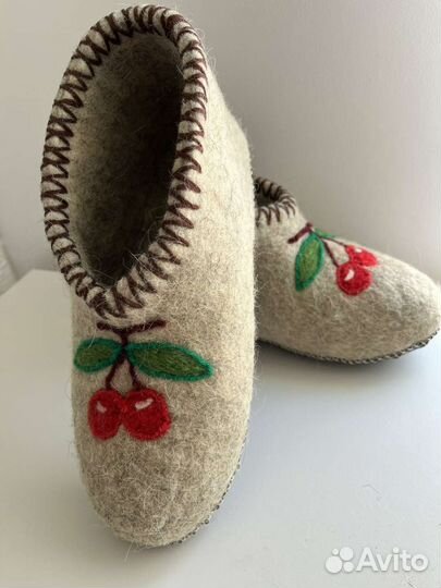 Домашние тапочки, валенки, чуни овечья шерсть