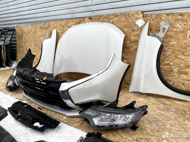 Капот крыло бампер Ноускат Mitsubishi Outlander 3