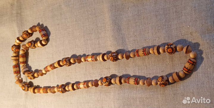 Винтажная бижутерия из дерева в стиле этно