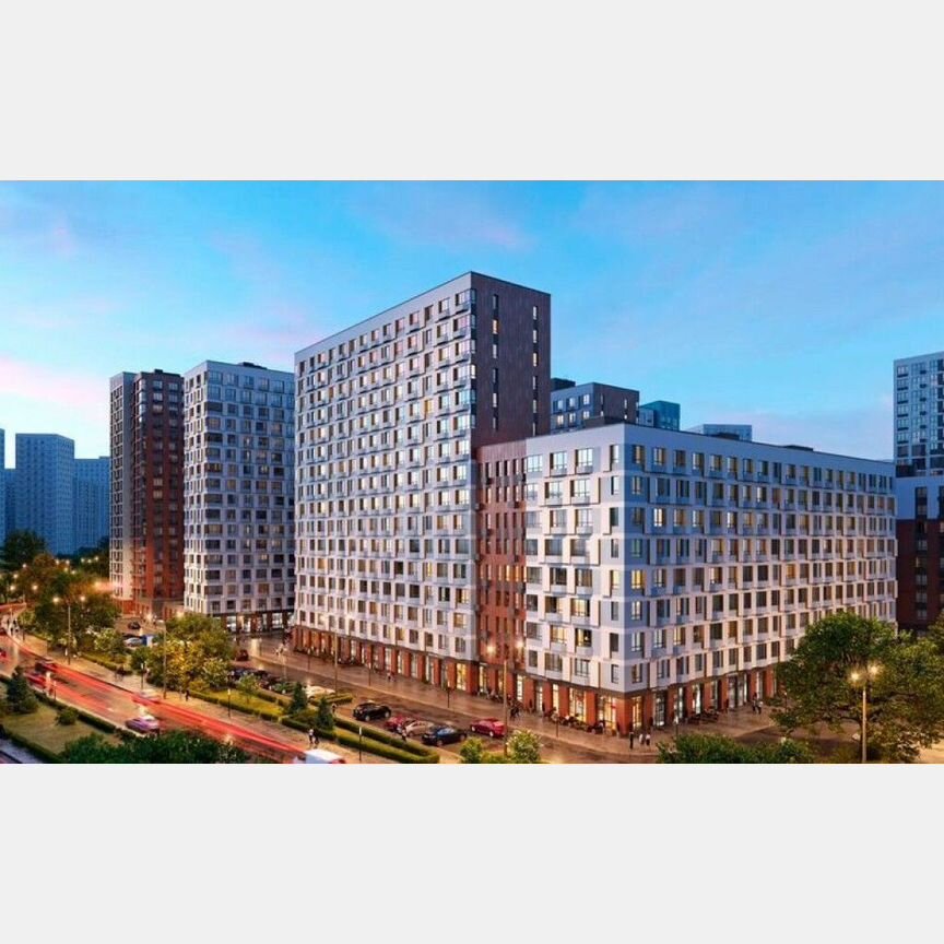 1-к. квартира, 44,4 м², 2/21 эт.