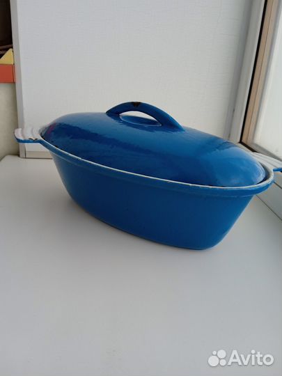 Утятница чугунная СССР (казан, кастрюля чугунная)