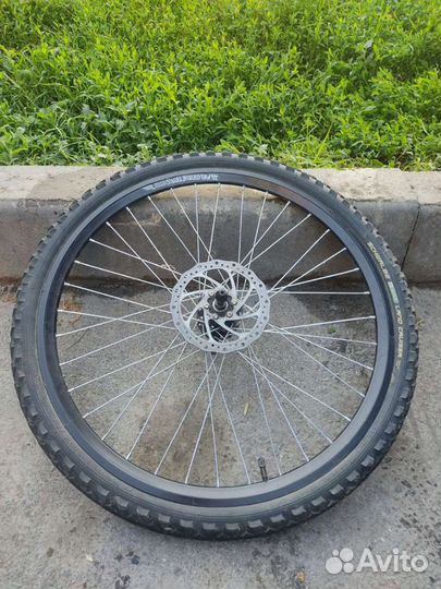 Колесо переднее в сборе на мтб, 26 дюймов