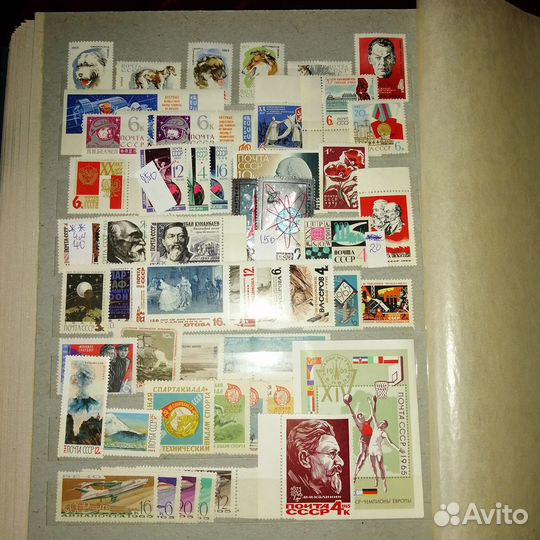 Марки СССР 1963-65 не полные Годовые наборы