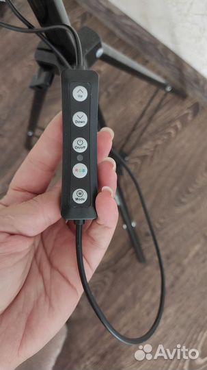 Кольцевая лампа со штативом 26см