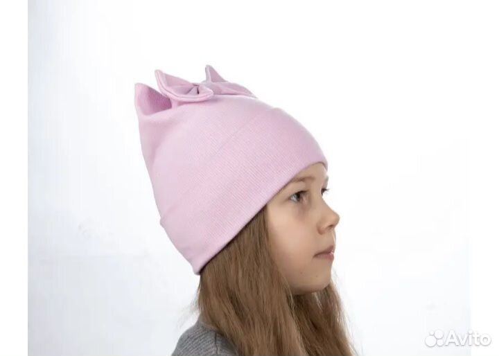 Детские новые шапки 100% хлопок 2-4г и 8-10 лет