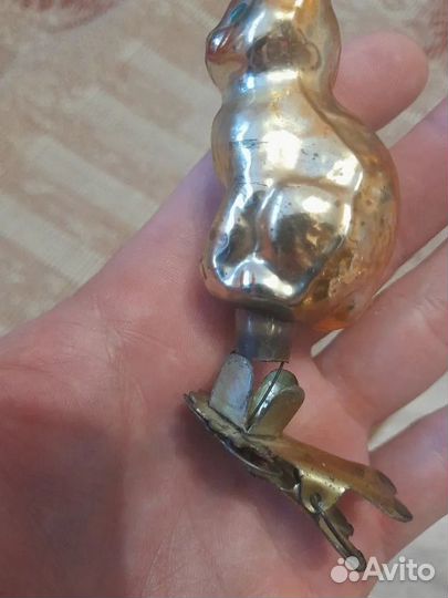 Елочная игрушка СССР Кошка Муренка