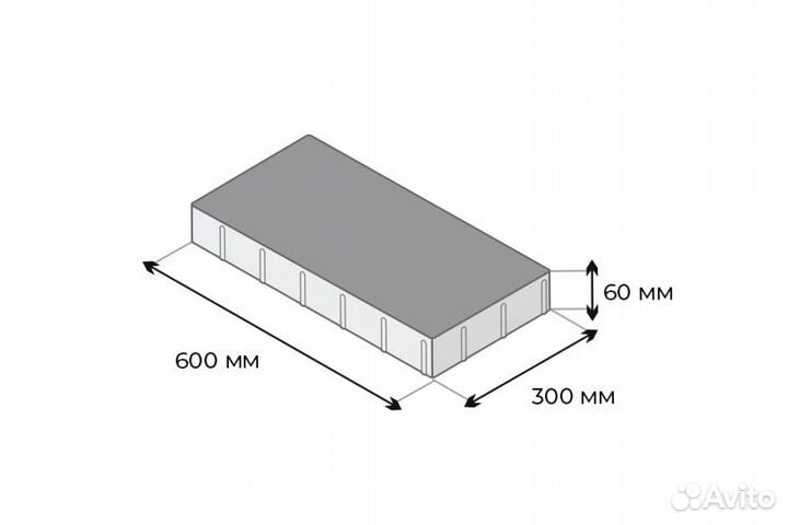 Крупноформатная плита / Плита Кремль 60мм