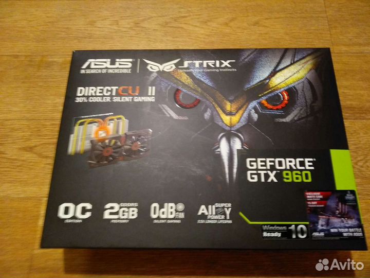 Видеокарта Asus gtx960 2gb Strix