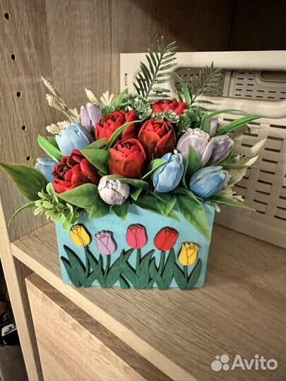 Букет из ароматного мыла