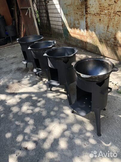 Казан чугунный на 6л с печкой