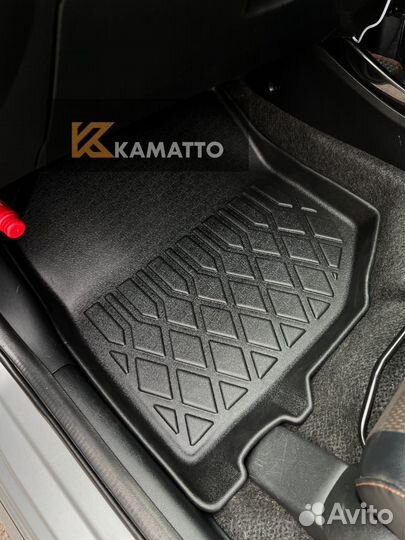 Ковры в салон Kamatto 3D Honda Fit Shuttle 2011-20