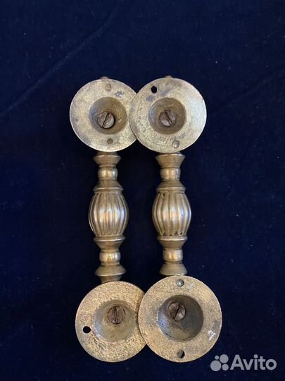 Ручки дверные стаоинные. Бронза