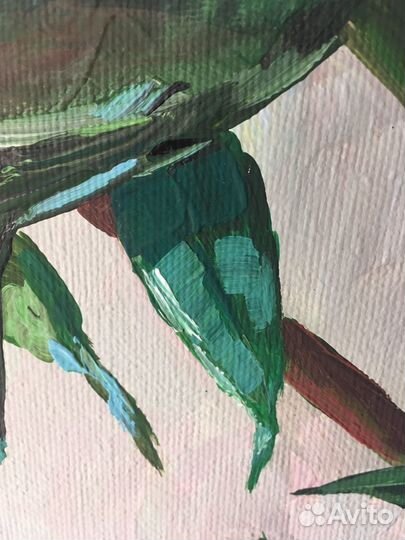 Картина акрилом «Пионы» 40 х 40 см